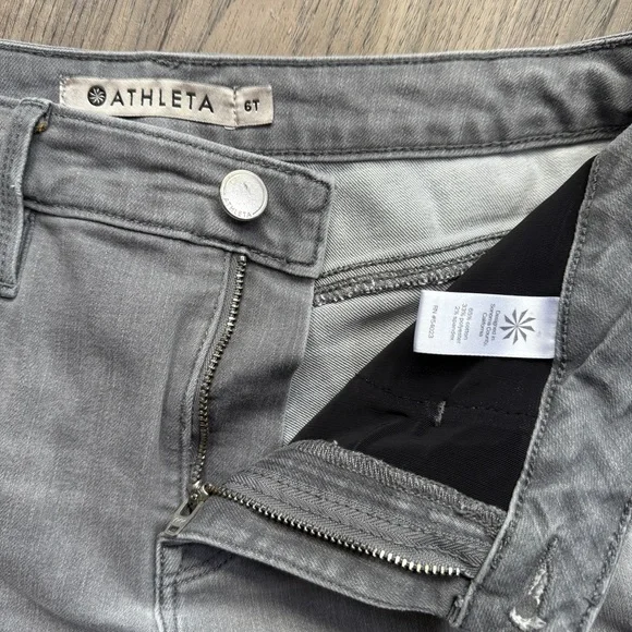 Athleta Light Gray Women's Skinny Jeans - Sculptek - Size 6 Tall - Picture 10 of 14